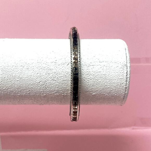 Brighton Color Ice Swarovski Crystals Spectrum Hinged Bangle - Picture 3 of 4